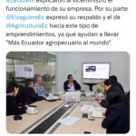 Reunion viceministro del Ecuador.